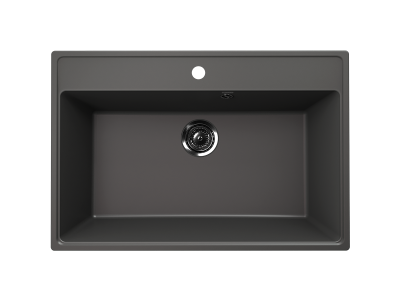 Кухонная мойка ULGRAN Quartz Forte 760-09 Асфальт 400_400_3055789